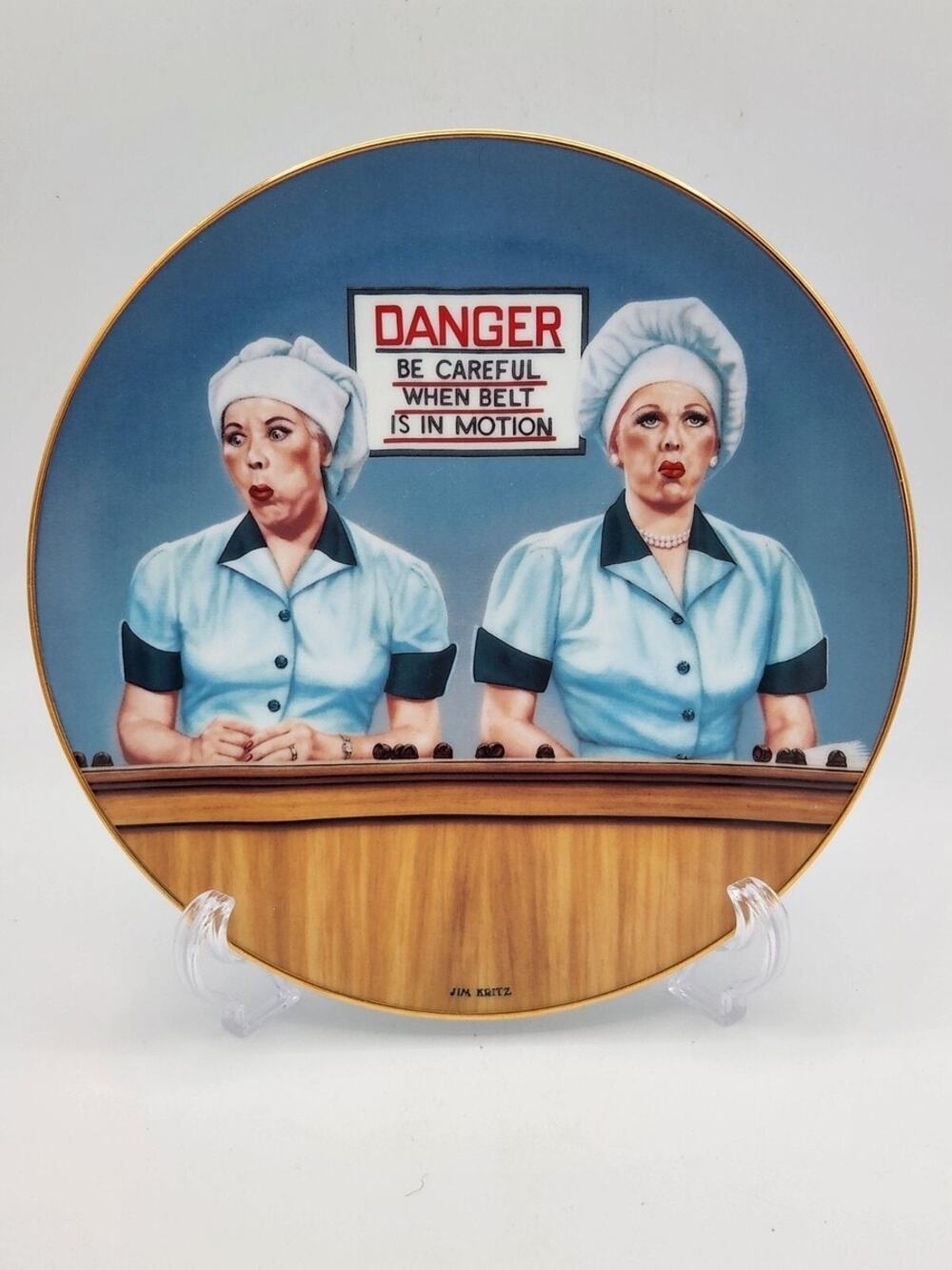 "Eating the Evidence" I Love Lucy Plate from the Hamilton Collection.
